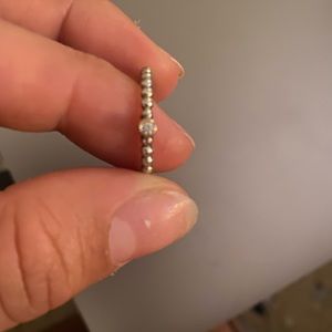 Two Tone Silver and Gold Diamond ring